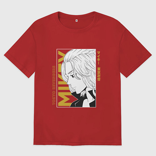 Женская футболка оверсайз Токийские мстители Мандзиро Сано / Красный – фото 1
