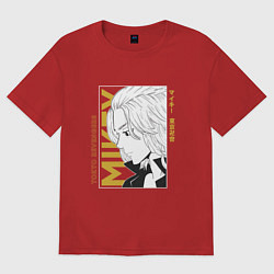 Футболка оверсайз женская Токийские мстители Мандзиро Сано, цвет: красный