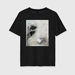 Футболка оверсайз женская Graphic Abstract, цвет: черный