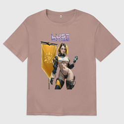 Женская футболка оверсайз Lust Goddess flag