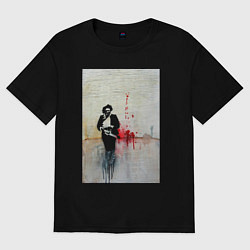 Футболка оверсайз женская Leatherface, цвет: черный