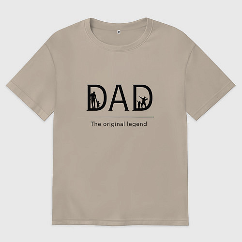 Женская футболка оверсайз Сила отца / Миндальный – фото 1