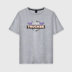 Футболка оверсайз женская Star Trucker, цвет: меланж