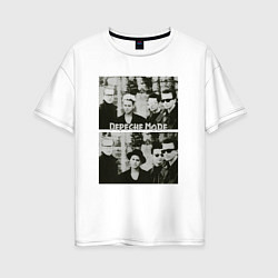 Футболка оверсайз женская Depeche Mode2, цвет: белый