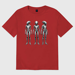 Футболка оверсайз женская Нашествие, цвет: красный