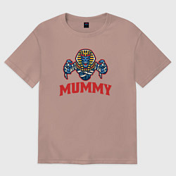 Футболка оверсайз женская Dead mummy, цвет: пыльно-розовый