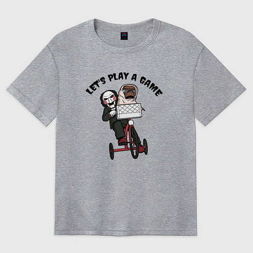 Женская футболка оверсайз Инопланетянин - Пила / Меланж – фото 1