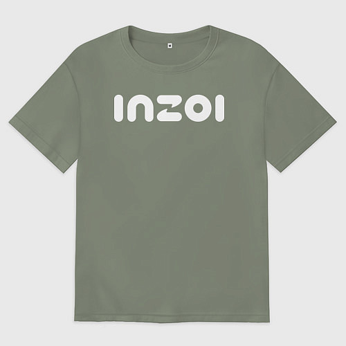 Женская футболка оверсайз Inzoi logo / Авокадо – фото 1