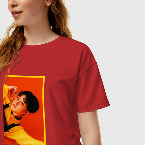 Женская футболка оверсайз Astro ЧжинЧжин / Красный – фото 3