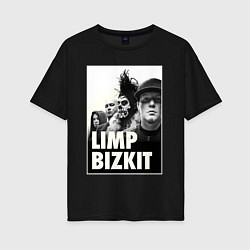 Футболка оверсайз женская Limp Bizkit all, цвет: черный