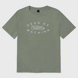 Футболка оверсайз женская Кастомизация с Deus Ex Machina, цвет: авокадо