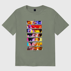 Футболка оверсайз женская Got7 все участники группы, цвет: авокадо