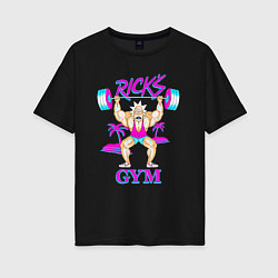 Футболка оверсайз женская Ricks GYM, цвет: черный