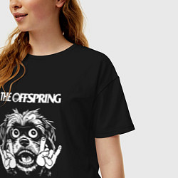Футболка оверсайз женская The Offspring rock dog, цвет: черный — фото 2