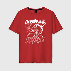 Футболка оверсайз женская The offspring - Supercharged, цвет: красный