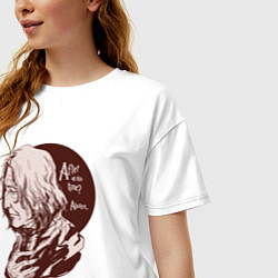 Футболка оверсайз женская Северус Снегг, цвет: белый — фото 2