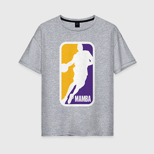 Женская футболка оверсайз Mamba Kobe Bryant / Меланж – фото 1