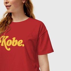 Футболка оверсайз женская Kobe, цвет: красный — фото 2