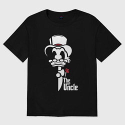 Футболка оверсайз женская Дональд Дак дядя, цвет: черный