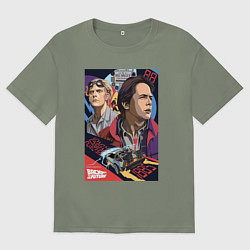 Женская футболка оверсайз Marty and doc