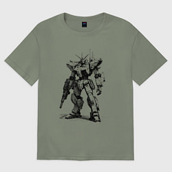 Футболка оверсайз женская Боевой бот, цвет: авокадо