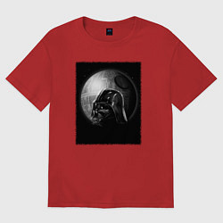 Женская футболка оверсайз Дарт Вейдер звезда смерти