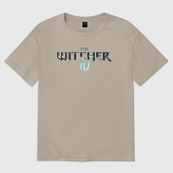 Футболка оверсайз женская The witcher 4 logo, цвет: миндальный