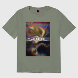 Футболка оверсайз женская Арт Soul, цвет: авокадо