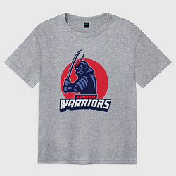 Футболка оверсайз женская Samurai warriors, цвет: меланж