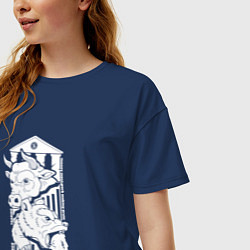 Футболка оверсайз женская Опытный финансист, цвет: тёмно-синий — фото 2