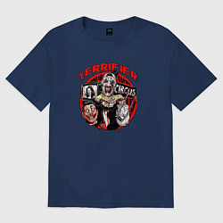 Футболка оверсайз женская Terrifier, цвет: тёмно-синий