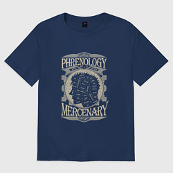 Футболка оверсайз женская Берсерк Гатс анатомия, цвет: тёмно-синий