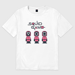 Футболка оверсайз женская Squid games, цвет: белый