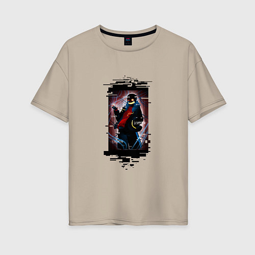 Женская футболка оверсайз Error undertale / Миндальный – фото 1