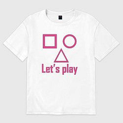 Футболка оверсайз женская Давай сыграем, цвет: белый