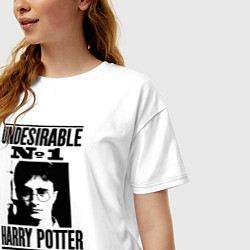 Футболка оверсайз женская Harry Potter - wanted, цвет: белый — фото 2