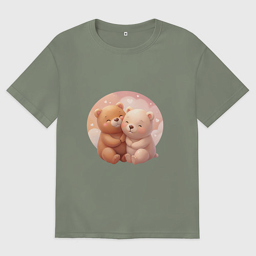 Женская футболка оверсайз Мими Мишки / Авокадо – фото 1