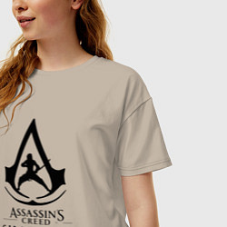 Футболка оверсайз женская Assassins Shadow, цвет: миндальный — фото 2