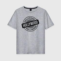 Футболка оверсайз женская Hollywood vibe, цвет: меланж