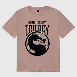 Футболка оверсайз женская Mortal kombat trilogy, цвет: пыльно-розовый