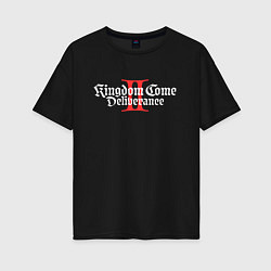 Футболка оверсайз женская Kingdom Come Deliverance 2, цвет: черный
