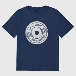 Футболка оверсайз женская USA Hollywood, цвет: тёмно-синий