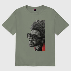 Футболка оверсайз женская Blinding lights the weeknd, цвет: авокадо