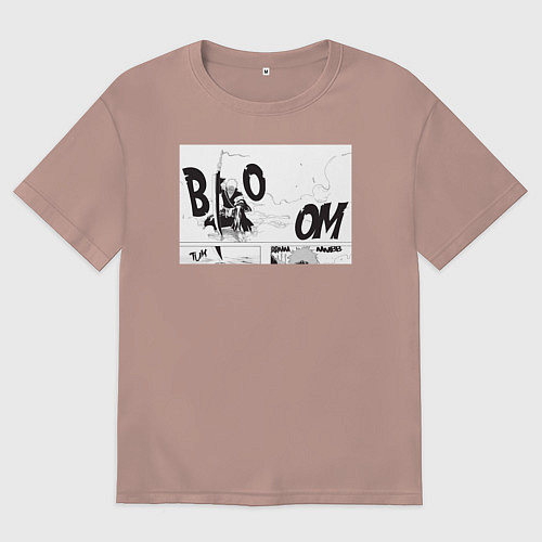 Женская футболка оверсайз Блич главный герой / Пыльно-розовый – фото 1