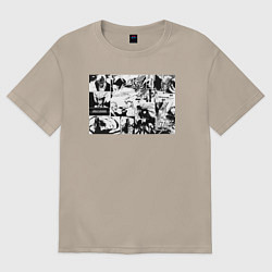 Футболка оверсайз женская Блич арт, цвет: миндальный