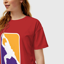 Футболка оверсайз женская Shaq attack, цвет: красный — фото 2