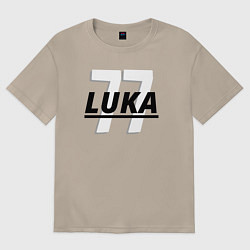 Футболка оверсайз женская 77 Luka, цвет: миндальный