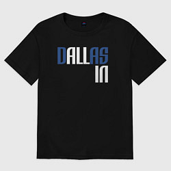 Футболка оверсайз женская Dallas in, цвет: черный