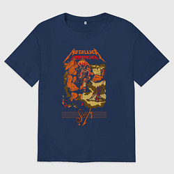 Женская футболка оверсайз Metallica - octopus monster