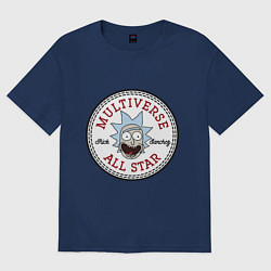 Женская футболка оверсайз Нашивка с Риком Санчесом